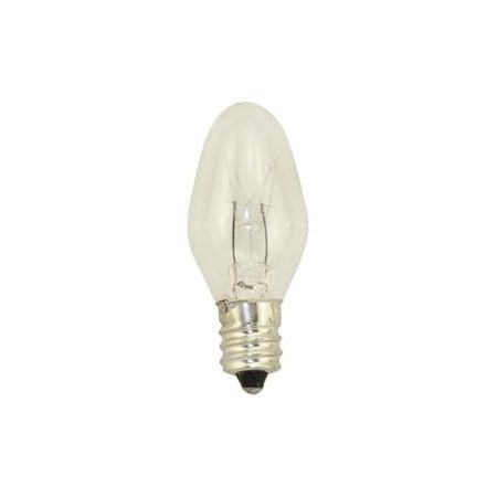 Replacement For GE GENERAL ELECTRIC GE 4 WATT CLEAR NIGHT LIGHT BULBS INCANDESCENT C SHAPE 10PK